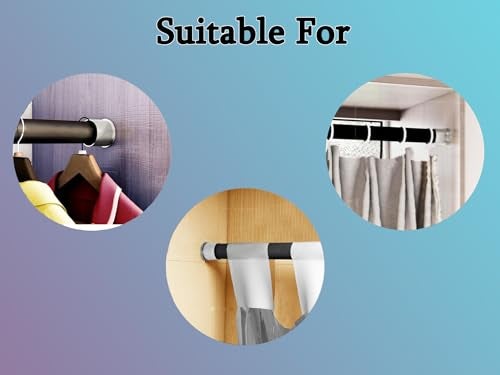 Atlantic Wall to Wall Bracket Conceal Socket for 1 inch Curtain Rod, Curtain Bracket, Rod Rail Bracket, Material Stainless Steel, Colour S.S Finish, 6 Pieces - Image 5