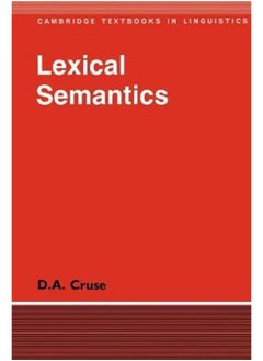 Lexical Semantics (Cambridge Textbooks in Linguistics)