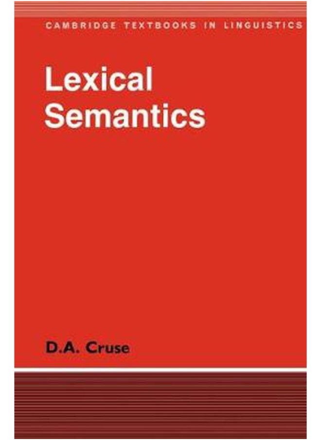 null - Lexical Semantics (Cambridge Textbooks in Linguistics) - Image 1