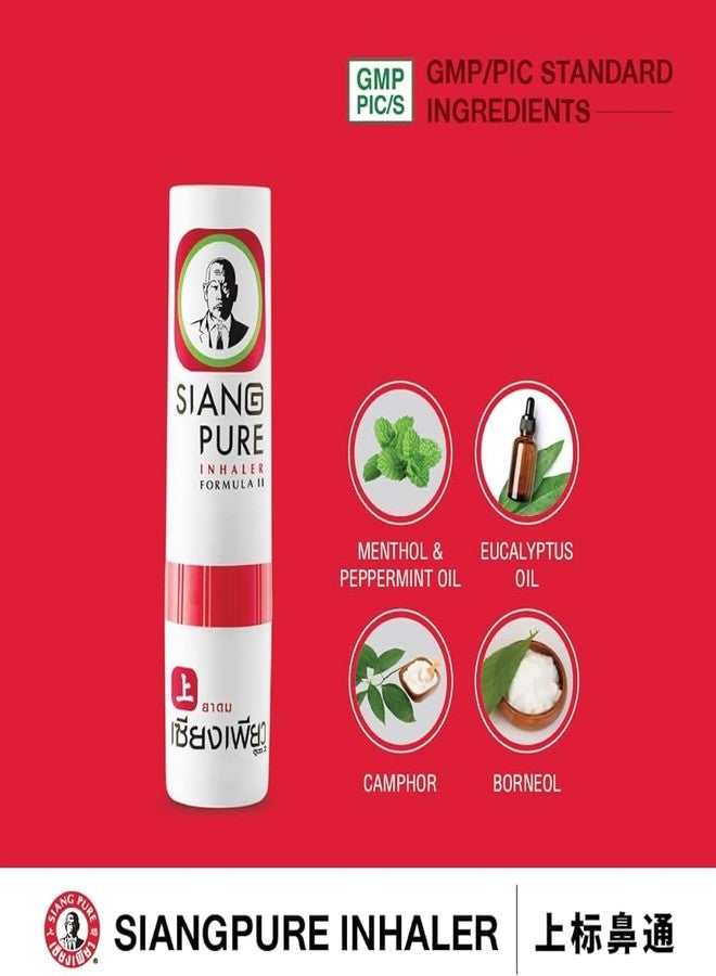 MISTYCDEP SIANG PURE Nasal Relief Inhaler | 2 in 1 Inhaler | Refreshing And Aroma Oil Stick For Relief Of Nasal Congestion And Vertigo | Product Of Thailand (6 pcs) - Image 3