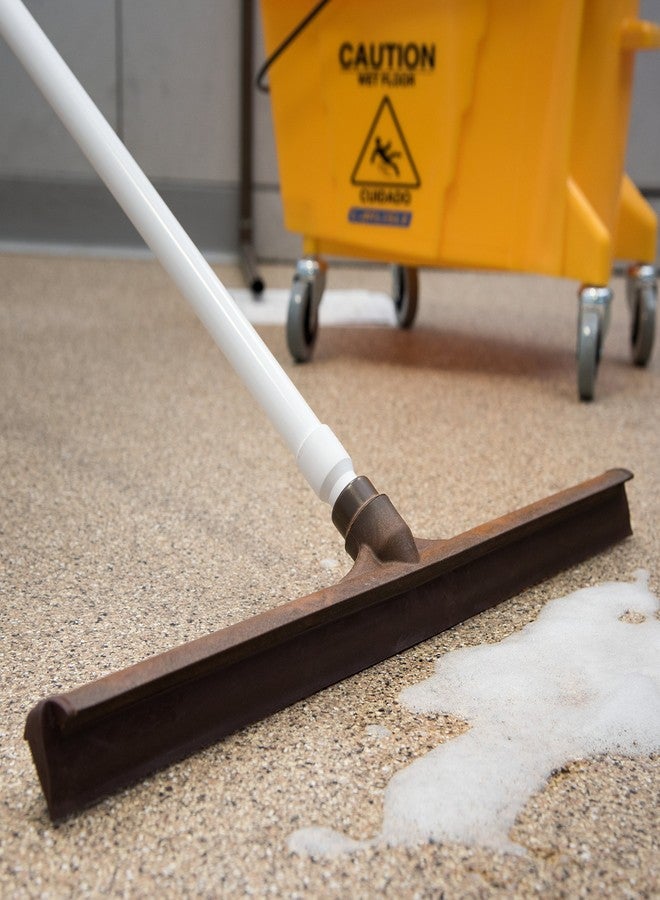 SPARTA 3656801 Plastic Floor Squeegee, Shower Squeegee, Heavy Duty Squeegee With Rubber Blade For Windows, Glass, Shower Doors, Floors, Windshields, 24 Inches, Brown - Image 3