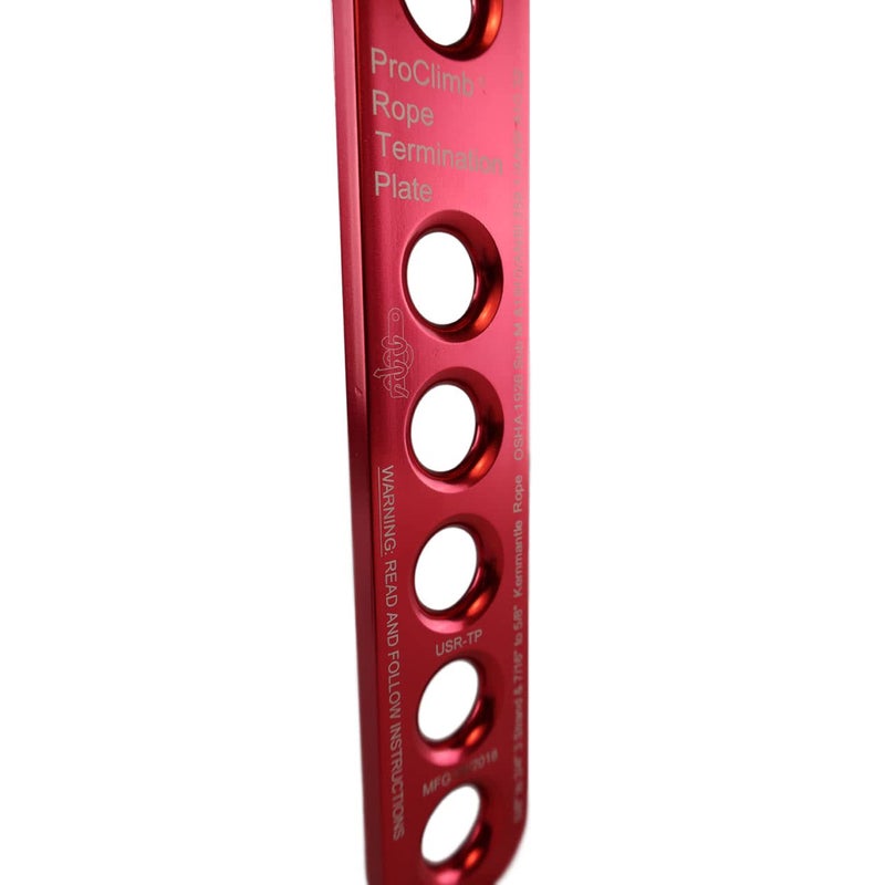 Proclimb 22 Kn Rope Termination Plate - Aluminum Rigging Plate For 5/8""-3/4"" Kernmantle Rope - Anchor Plate For Vertical Lifeline And Fall Protection - Image 4