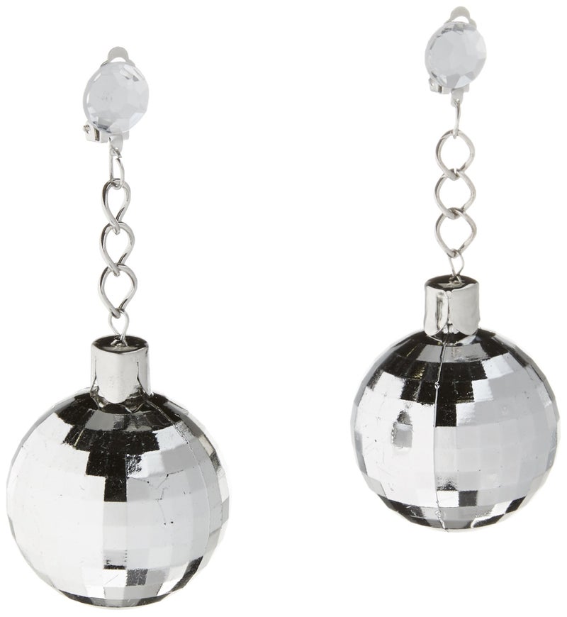 Forum Novelties Disco Ball Clip on Earrings