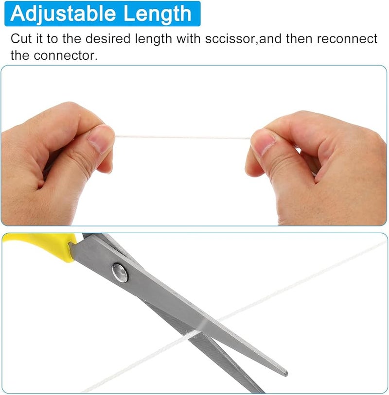 Gold Tone Pull Chain Extender Set 4 Pcs With Conical Pendant For Fan Light Chandelier Switch - Image 5