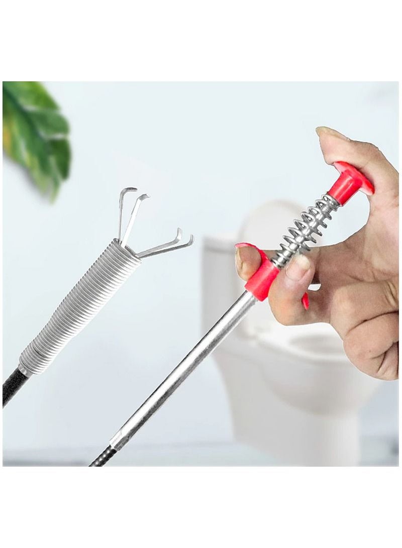 DubaiGallery Drain Clog Remover,Multifunctional Cleaning Claw,Sink Drain Clog Remover Cleaning Tool，for Kitchen Sink Bathroom Tub Toilet Clogged Drains Dredge Pipe Sewers - Image 1