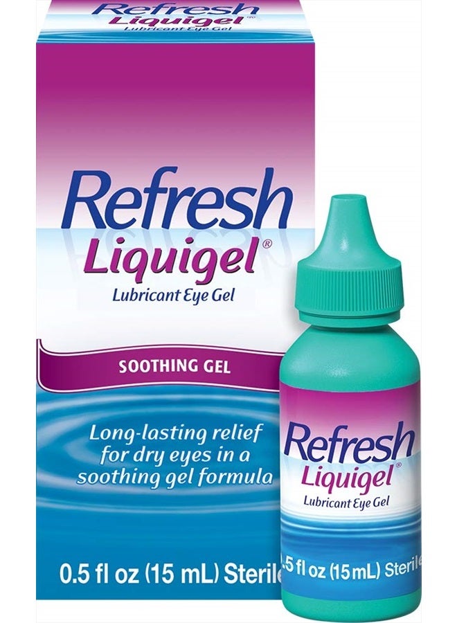 REFRESH Liquigel Lubricant Eye Gel Drops, 0.5 Fl Oz Sterile - Image 1