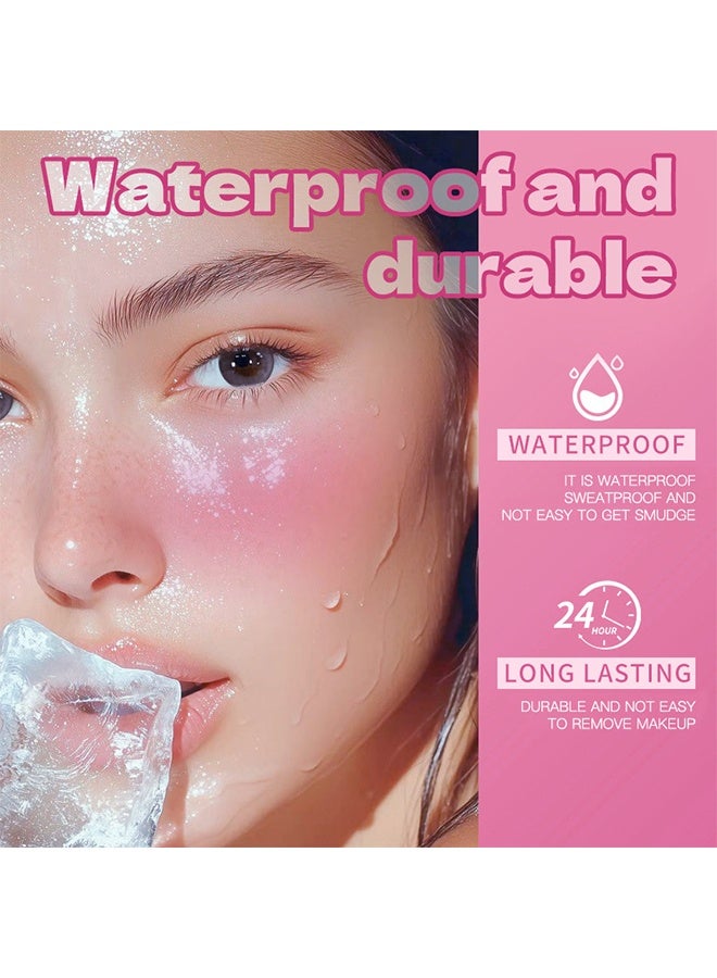 OLAUTY Magic Blusher Cheek Color - Waterproof Liquid Blusher Smooth, Matte Color, Magical Temperature Change Blusher Cream 30ml - Image 4