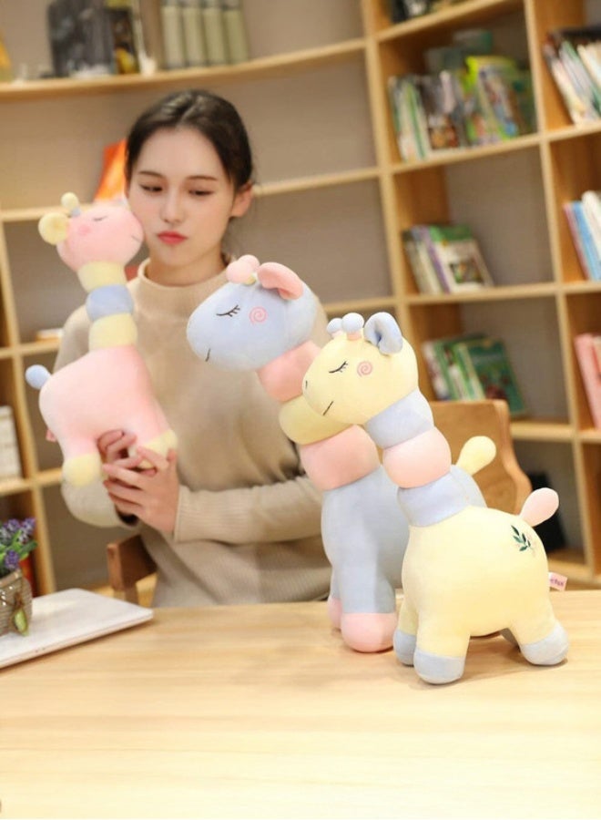 Cuddles Adorable Marshmallow Giraffe Plush Stuffed Animal Toy 20cm-Blue - Image 4