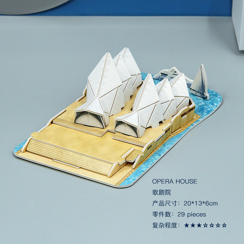 Children'S 3D Three-Dimensional Puzzle Boys And Girls Educational Toys Paper House Model Handmade Diy Stall Spot - Image 1