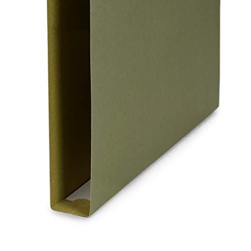 Blue Summit Supplies Hanging File Folders Extra Capacity 1 inch, Hanging File Folders 1 inch Expansion, Designed for Bulky Files and Charts, Letter Size, Standard Green, 25 Pack - Image 4