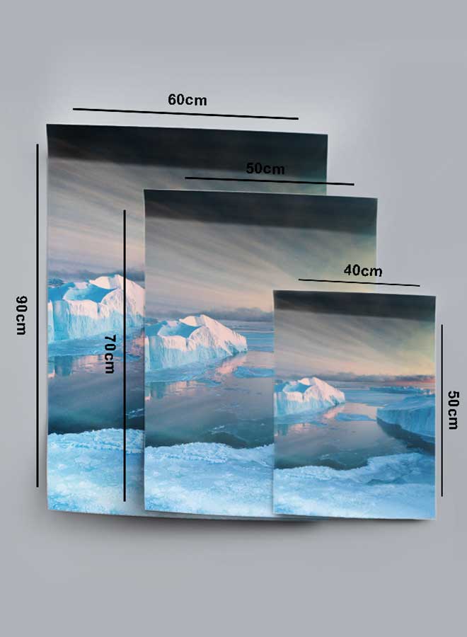 LOWHA Poster Painting Art With Four Separate Pieces Of Double-Sided Stickers Antarctic Polar Ice Cap For Home Bedroom Living Room And Office Decor - Image 4