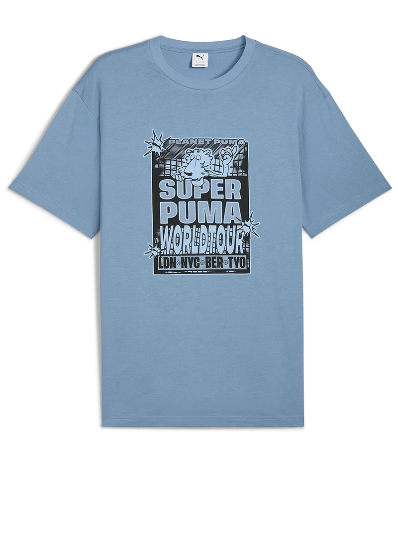 PUMA Graphic Super World Tour Relaxed T-Shirt
