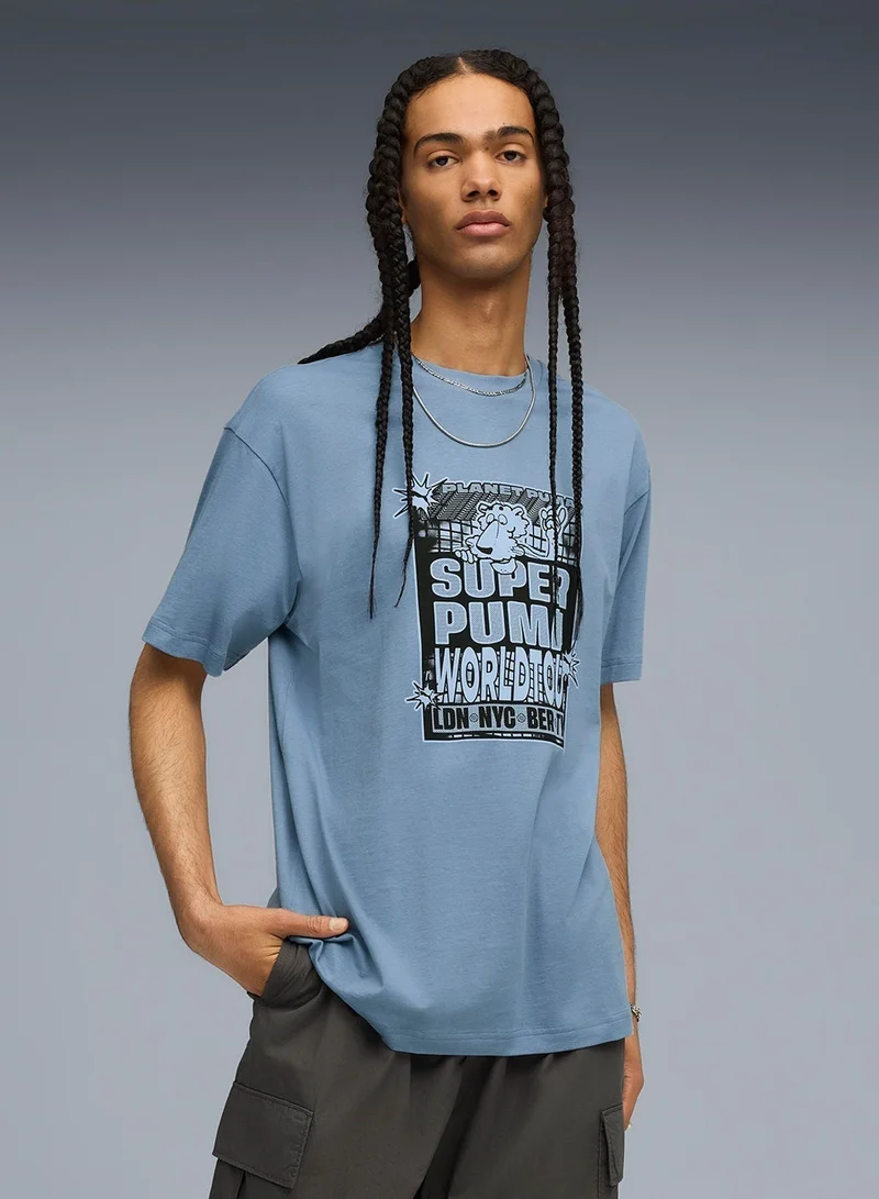 PUMA Graphic Super World Tour Relaxed T-Shirt