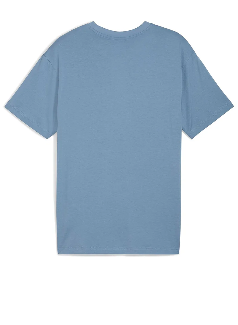 PUMA cool blue Graphic Super World Tour Relaxed T-Shirt for Men | Best Price UAE
