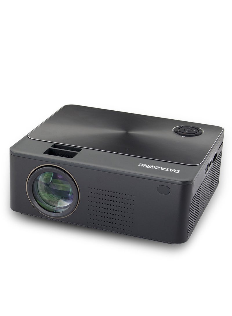 Datazone Smart Projector 720P Android 9.0 with Wi-Fi, Bluetooth, and Screen Mirroring – Up to 150-Inch Display with Built-in Speaker - Image 4