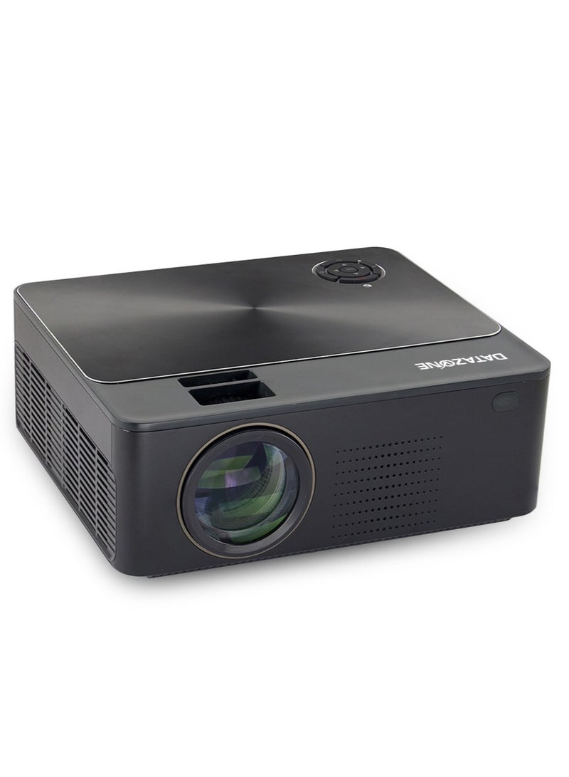 Datazone Smart Projector 720P Android 9.0 with Wi-Fi, Bluetooth, and Screen Mirroring – Up to 150-Inch Display with Built-in Speaker - Image 1