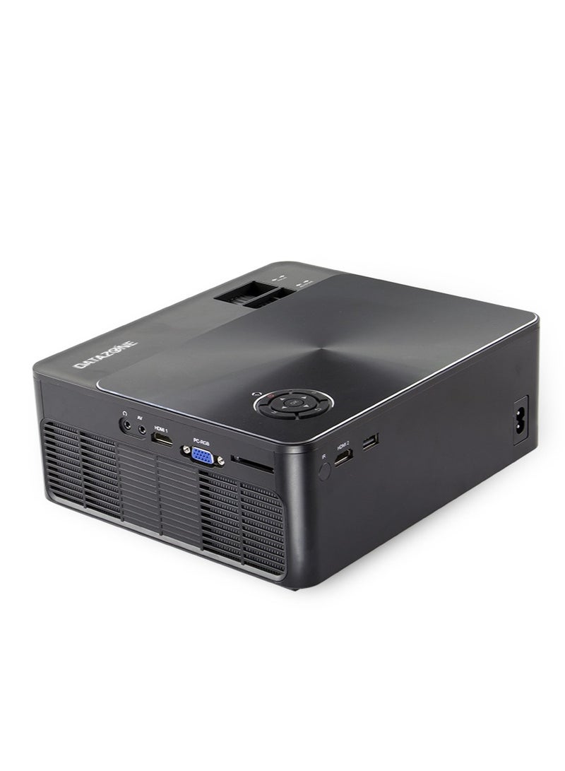 Datazone Smart Projector 720P Android 9.0 with Wi-Fi, Bluetooth, and Screen Mirroring – Up to 150-Inch Display with Built-in Speaker - Image 3