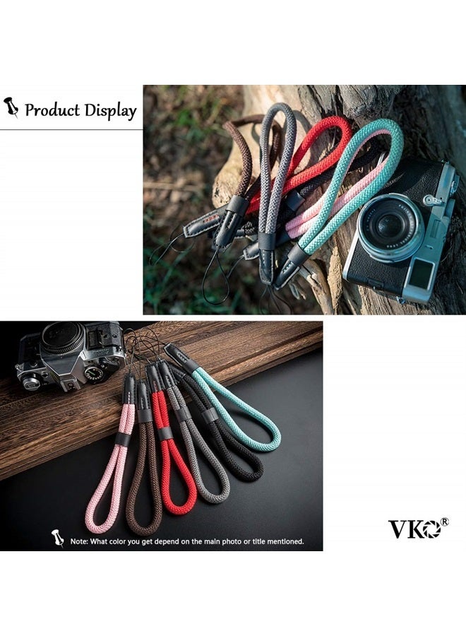 VKO Soft Camera Wrist Strap Compatible with Sony ZV-1 RX100 RX100II RX100III RX100IV RX100V G5XII G7X G7XII G7XIII G9X G9XII GR GRII GRIII Hand Strap Black - Image 5