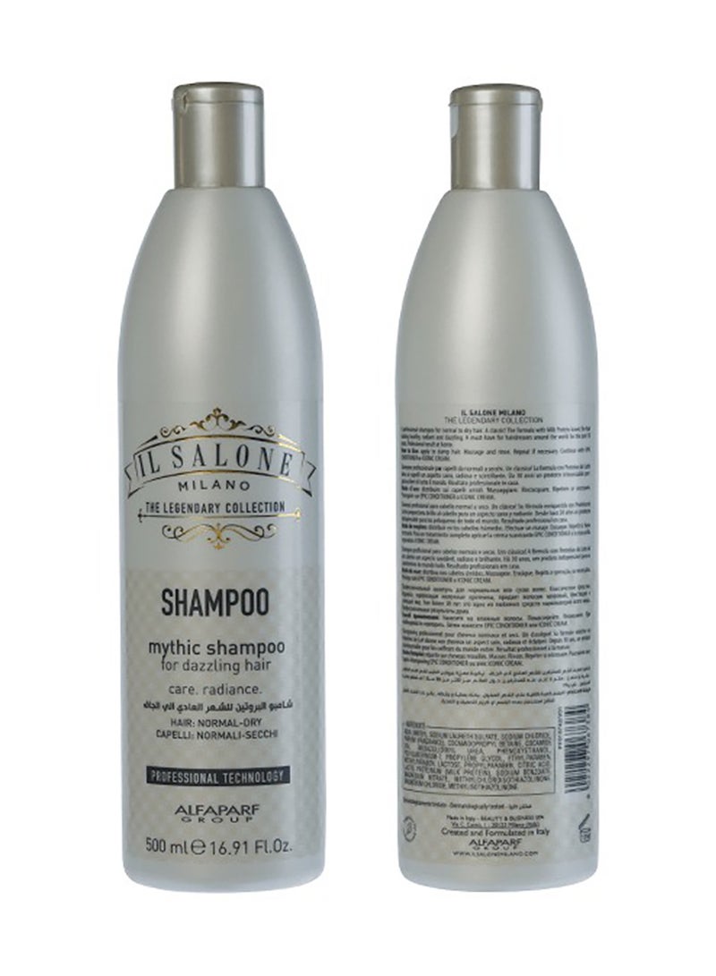 IL SALONE Il Salon Milano Mythic Shampoo For Dazzling Hair Normal To Dry 500 ml - Image 1