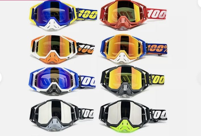 OLSIC Motorcycle Off-Road Racing Goggles, Dirt Windproof Glasses, Sand Ski Masks, Eye Protection, Green (Pink) - Image 5