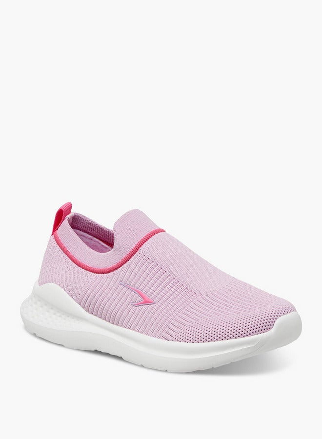 Dash Textured Slip-On Sports Shoes with Pull Tab  - Image 2