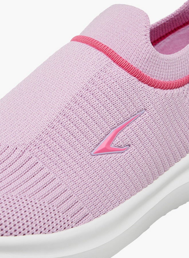 Dash Textured Slip-On Sports Shoes with Pull Tab  - Image 4