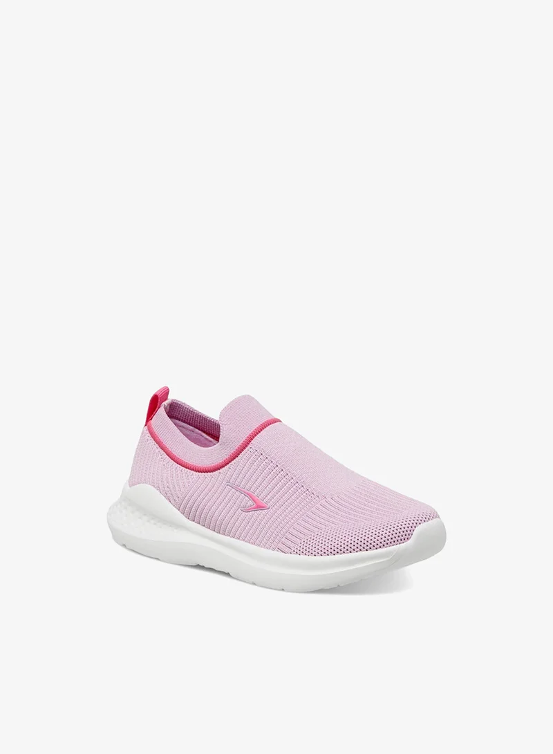 Dash Textured Slip-On Sports Shoes with Pull Tab