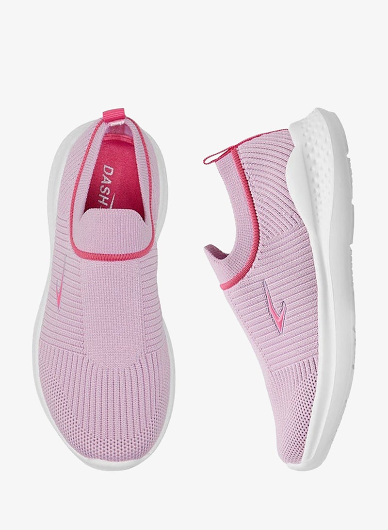 Dash Textured Slip-On Sports Shoes with Pull Tab - Image 3