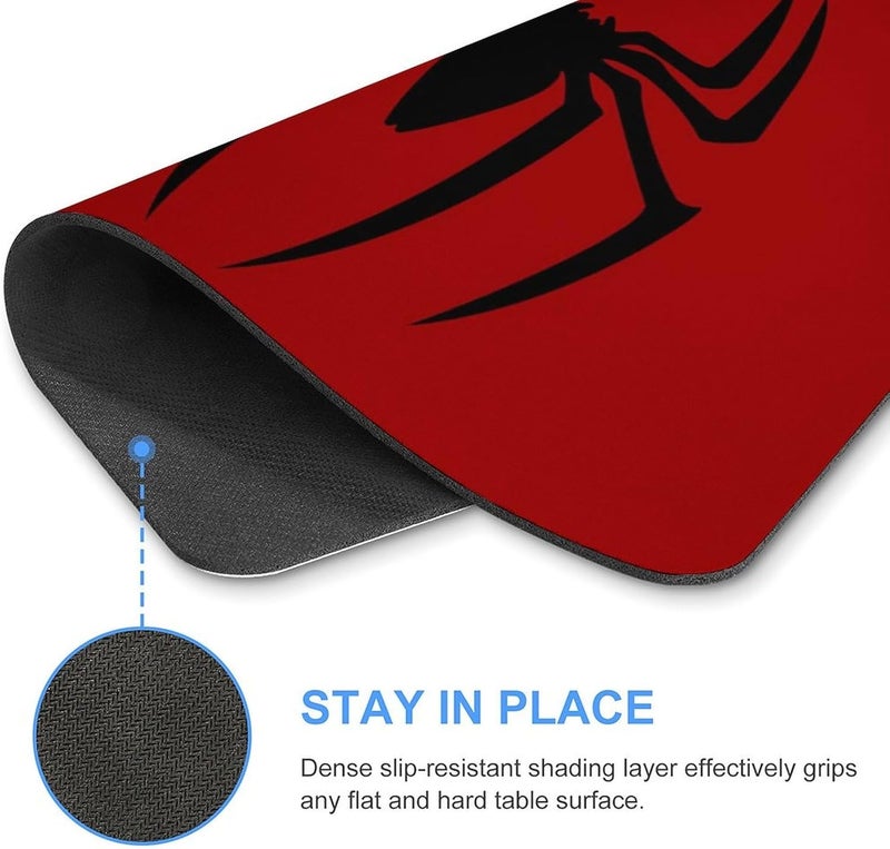 Keebik Gaming Mouse Pad,Red Spider Mouse Pad 7.1x8.7 Inch Computer Mouse Mat Keyboard Full Desk Mousepad for Gaming, Office, Home - Image 4