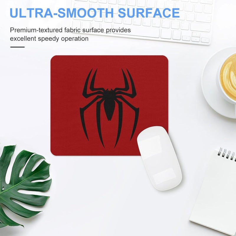 Keebik Gaming Mouse Pad,Red Spider Mouse Pad 7.1x8.7 Inch Computer Mouse Mat Keyboard Full Desk Mousepad for Gaming, Office, Home - Image 3