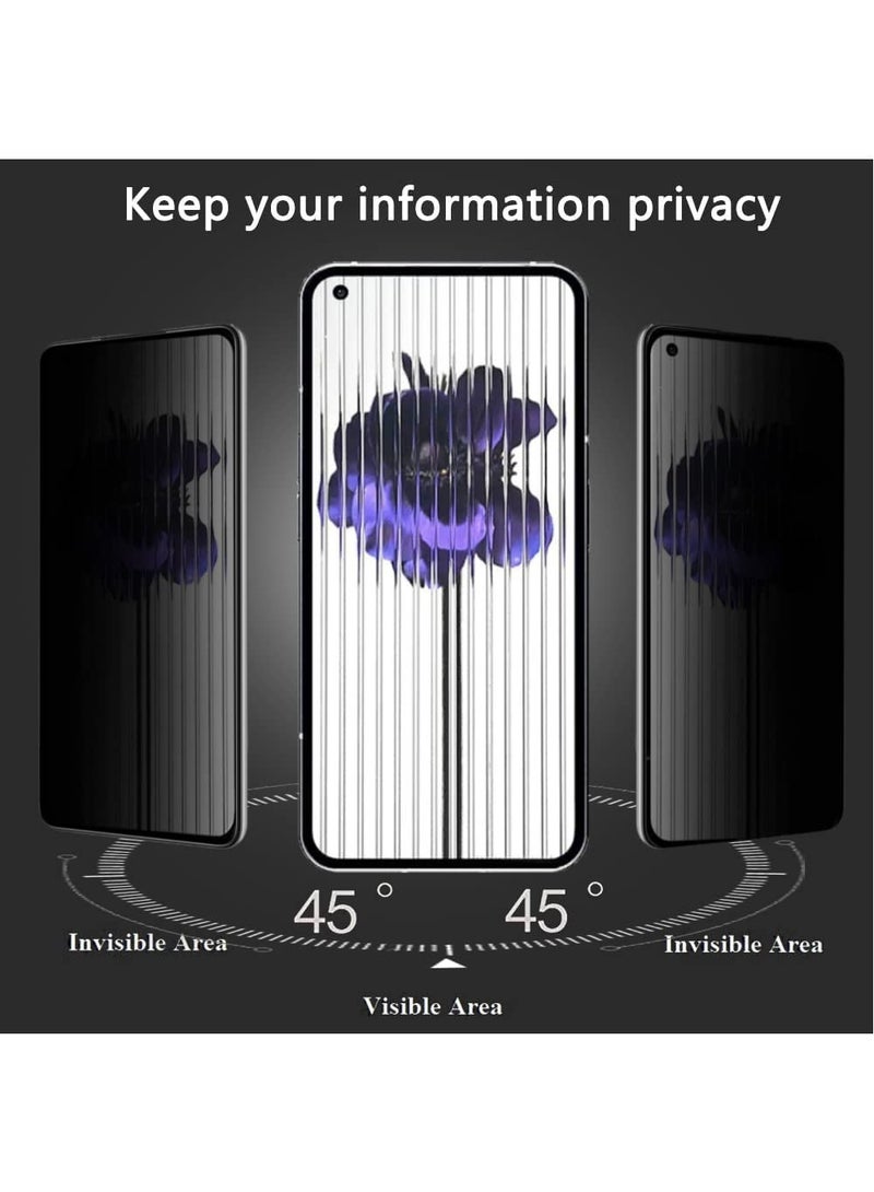 DUSALA For Nothing Phone 1 Privacy Screen Protector, Anti-Spy Tempered Glass Film 9H Hardness Scratch Resistant Bubble Free Anti Spy Tempered Glass Screen Protector for Nothing Phone 1 - Image 3