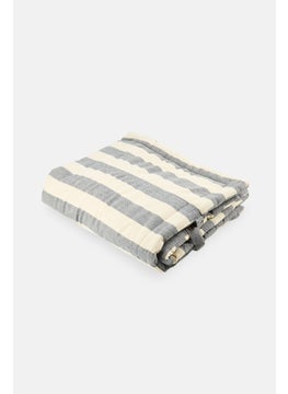 Muy Mucho Quilted Pet Blanket 100 x 80 x 2,5 cm, Grey/White  - Image 1