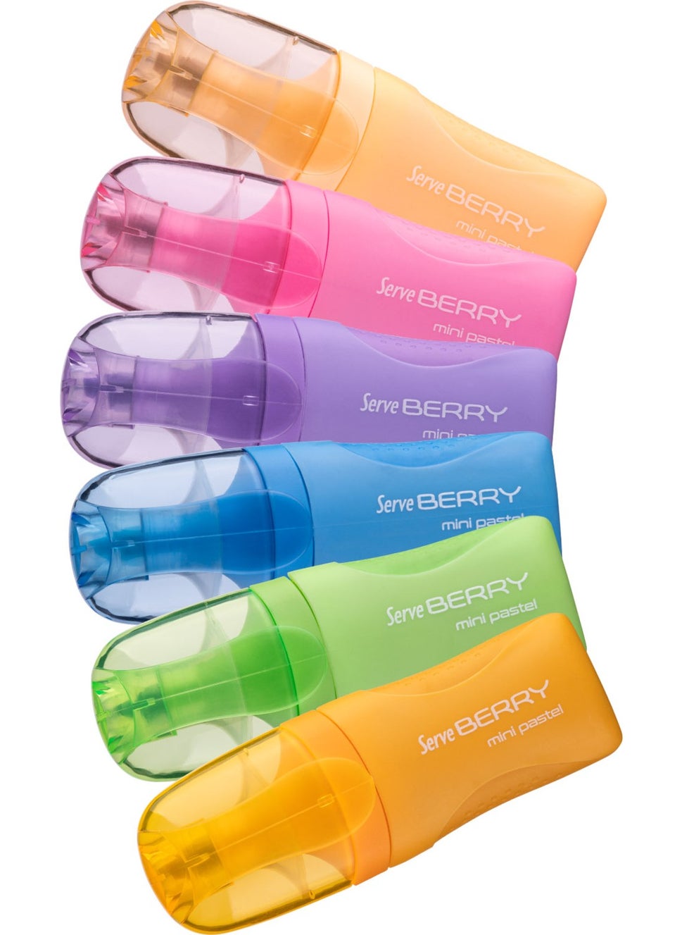 Serve Berry Mini Highlighter Pastel Set of 6  - Image 2