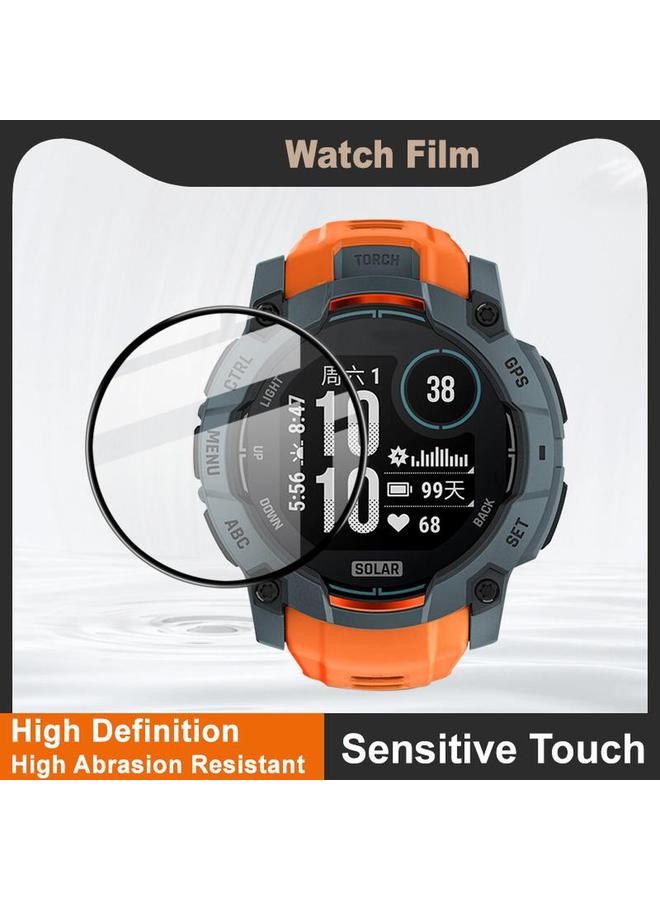 erorex For Garmin Instinct 3 Solar 45Mm Plexiglass Hd Watch Protective Film - Image 3