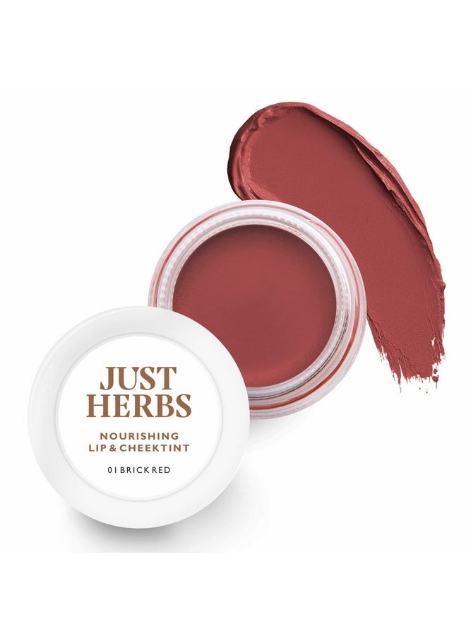 Just Herbs Lip And Cheek Tint -01 Brick Red  - Image 1