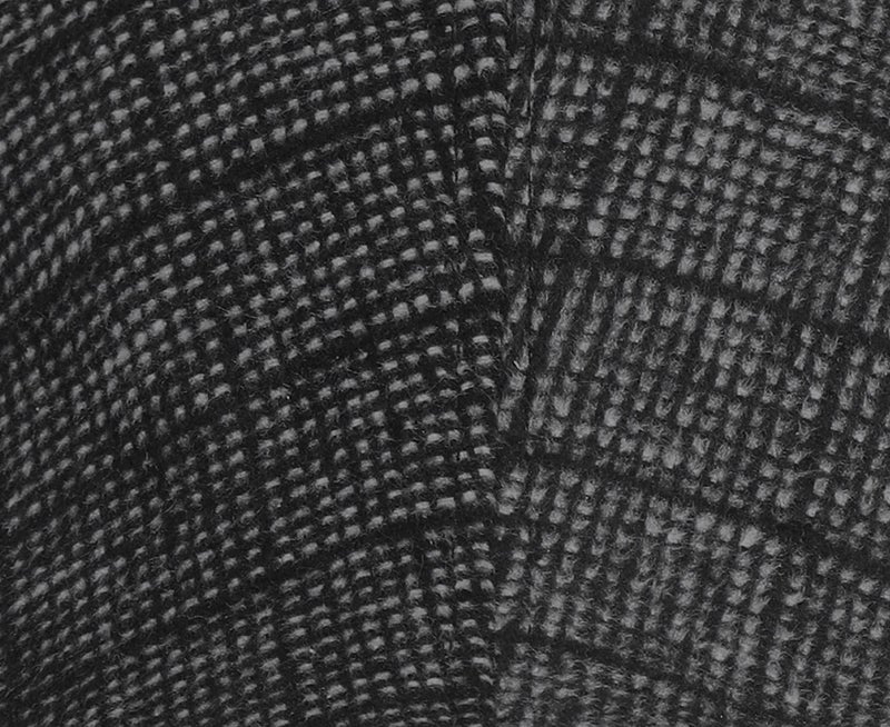 RR DESIGN Polyester Ivry/Golf/Flat Tweed Hats for Men-Pack of 1-Free Size- (Black Checkered Pattern) - Image 5