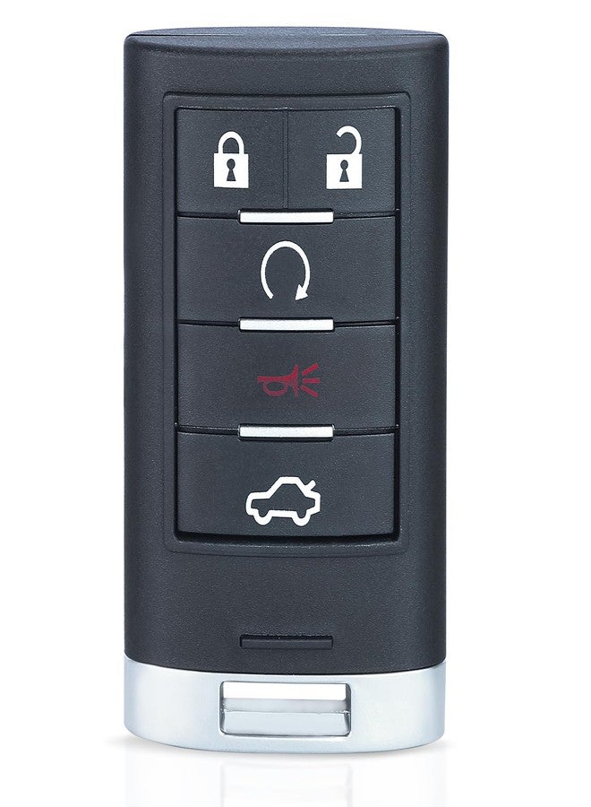 Keyecu Replacement Smart Remote Key Fob 5 Button for Cadillac STS CTS 2008-2013 - Image 4