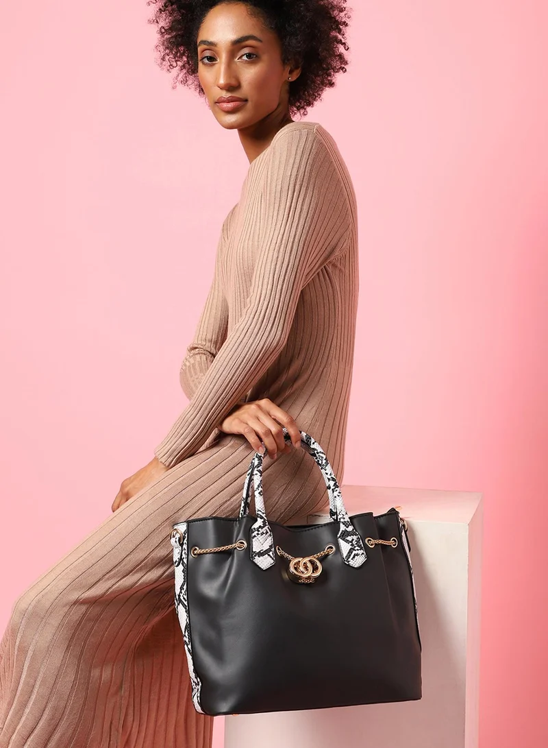 Haute Sauce  Stella Black Handbag Set for Women | Best Price UAE