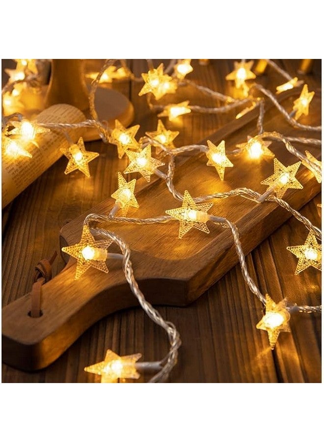 fizzytech 25 Led 4 Meter Star String Lights,Plug in Fairy String Lights Waterproof,Extendable for Indoor,Outdoor, Lights of Home Decoration Warm White,4 Meters - Image 1