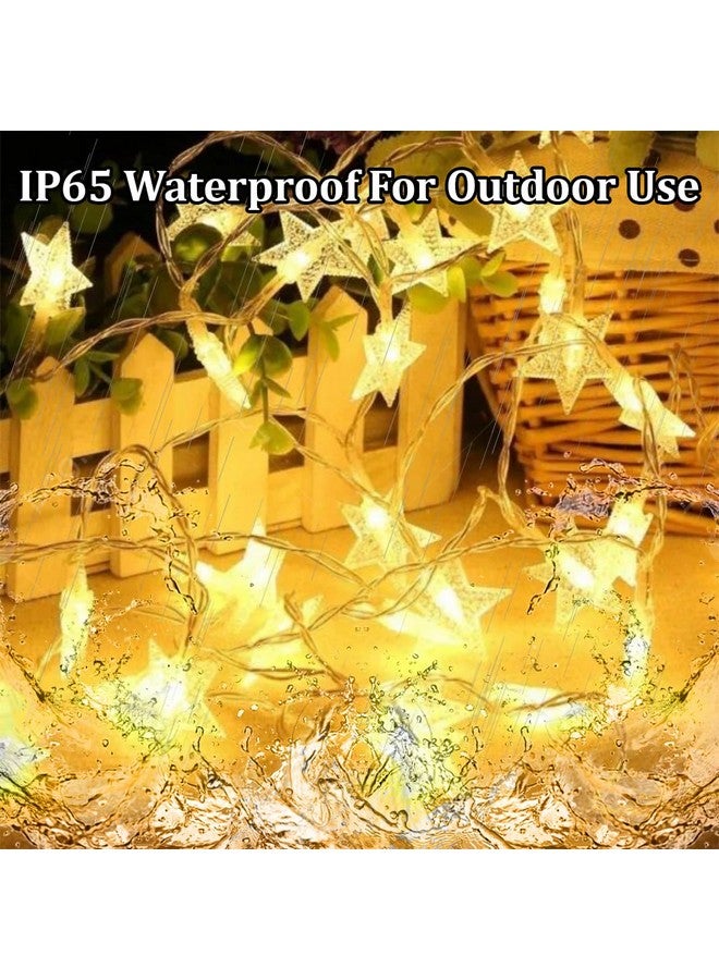 fizzytech 25 Led 4 Meter Star String Lights,Plug in Fairy String Lights Waterproof,Extendable for Indoor,Outdoor, Lights of Home Decoration Warm White,4 Meters - Image 4