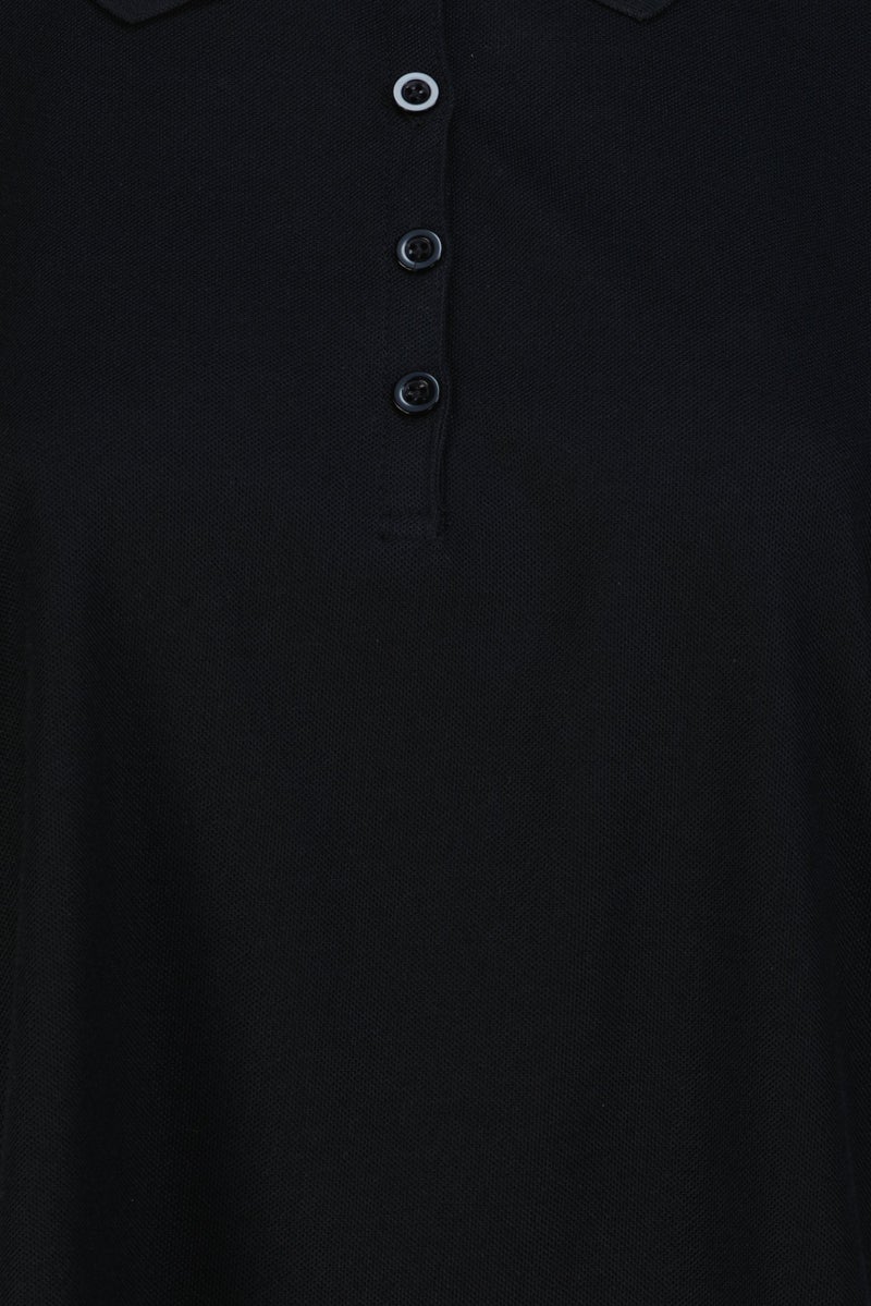 Greg Norman Women Sportswear Fit Short Sleeve Training Polo Shirt, Black - Image 5