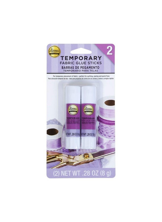 Aleene's Temporary Fabric Glue Sticks 2/Pkg.28Oz  - Image 1