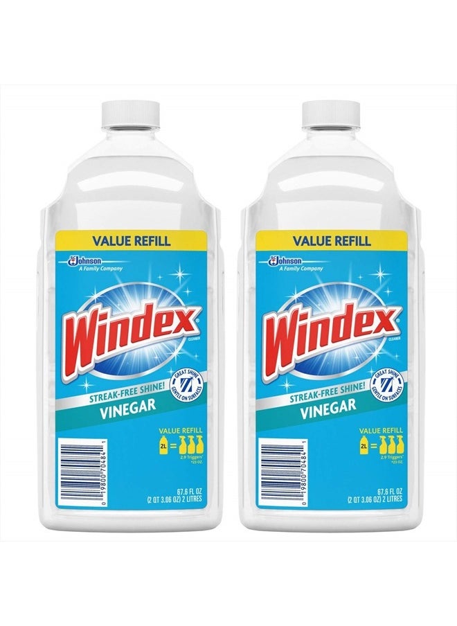 Windex Vinegar Multi-Surface Cleaner Refill, 2 L (2)  - Image 1