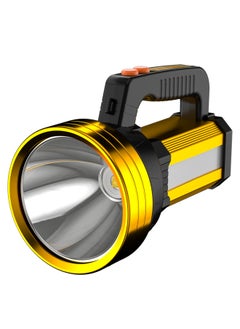 Generic Flashlight Strong Light High Power Outdoor Emergency Patrol Portable Searchlight USB Charging With Side Lights Camping Outdoor-Color:Z15 P50 Core Large Capacity Four Lithium Side Lights + Red And Blue Flashing Warning Lights + Strap + Data Line  - Image 1