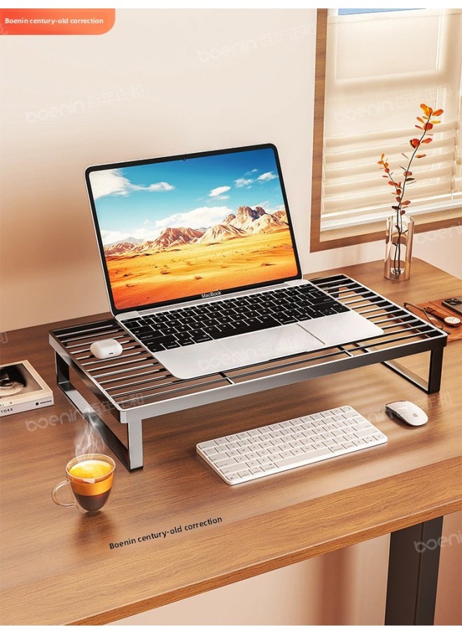 Notebook Heat Dissipation Barbecue Hanging Bracket Screen Base Desktop Office Desk Dormitory Girls Station Home-Color:Black·small【34*27*7.5cm】  - Image 2