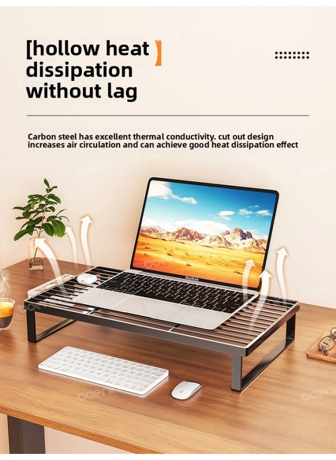 Notebook Heat Dissipation Barbecue Hanging Bracket Screen Base Desktop Office Desk Dormitory Girls Station Home-Color:Black·small【34*27*7.5cm】  - Image 3