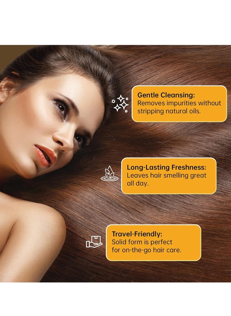 SAUVASINE Ginger Shampoo Bar,Hair Regrowth Shampoo,Natural Organic Ginger Shampoo Soap,Nourishes Hair & Scalp,Anti Hair Frizzing & Anti itching,Hair Loss Shampoo for All Hair Types 100g - Image 2