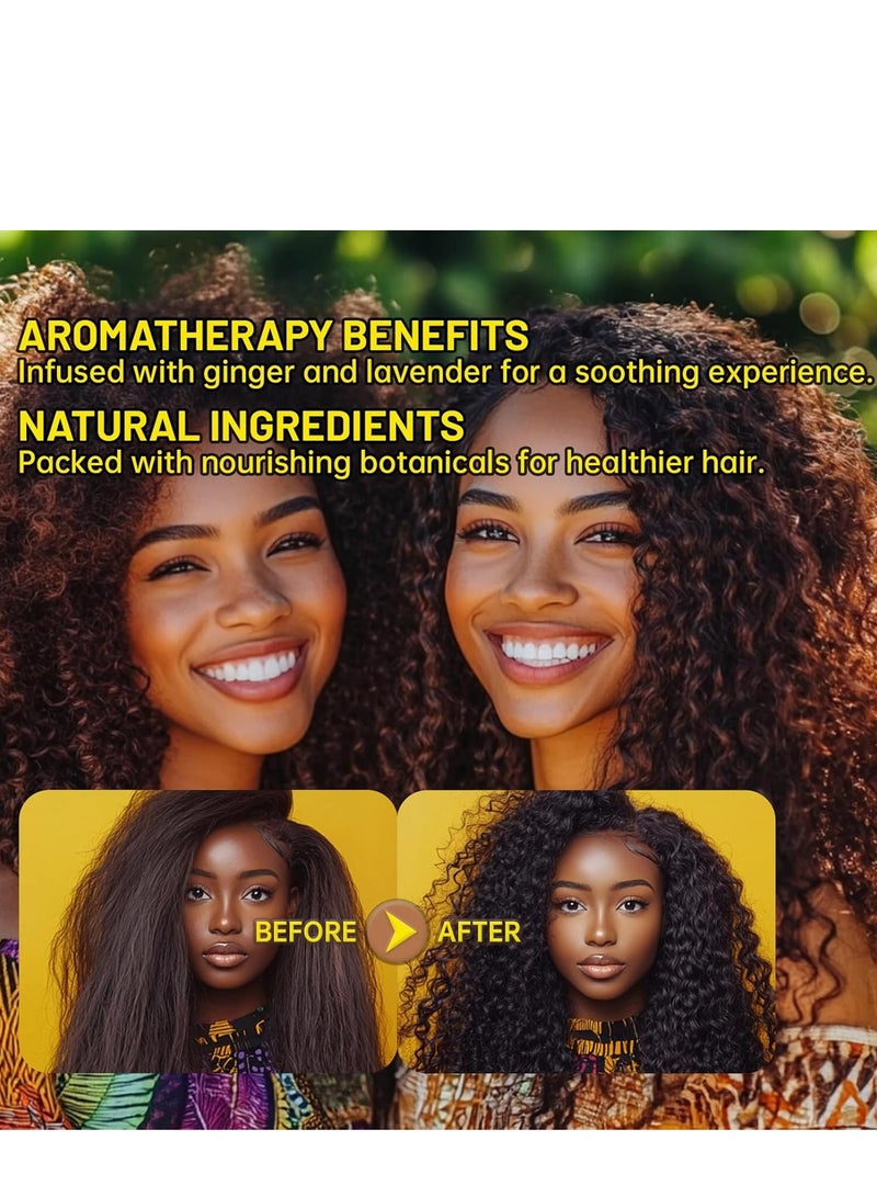 SAUVASINE Ginger Shampoo Bar,Hair Regrowth Shampoo,Natural Organic Ginger Shampoo Soap,Nourishes Hair & Scalp,Anti Hair Frizzing & Anti itching,Hair Loss Shampoo for All Hair Types 100g - Image 4