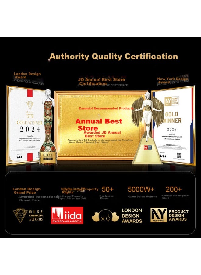 Essonio Italian Brand M31 Pro Wireless Bluetooth Earphone Clip-on Style Machine King Edition Open-fit One Drag Two Panoramic Sound Running Sports Call Music Earphone - Image 1