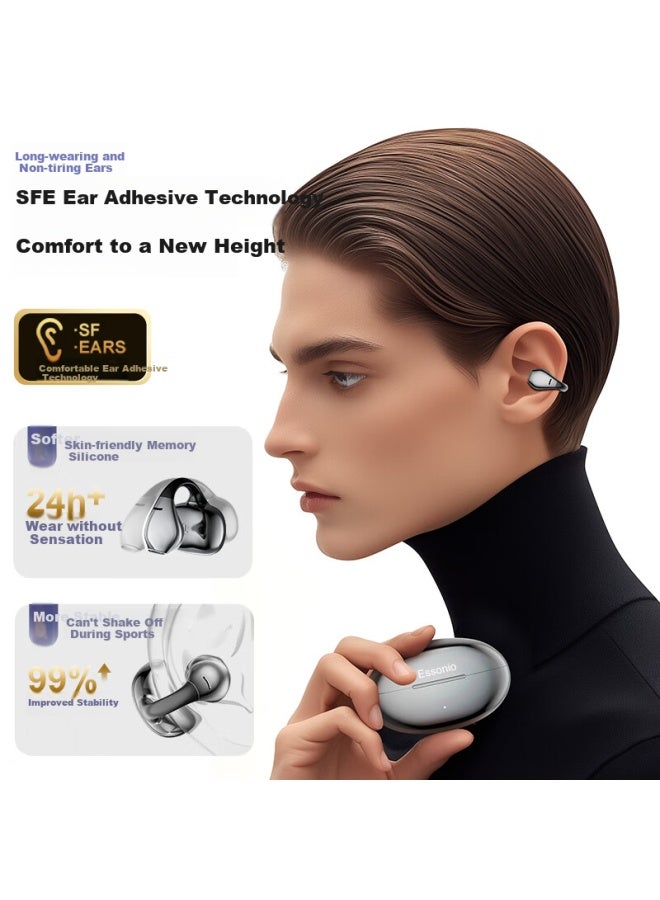 Essonio Italian Brand M31 Pro Wireless Bluetooth Earphone Clip-on Style Machine King Edition Open-fit One Drag Two Panoramic Sound Running Sports Call Music Earphone - Image 2